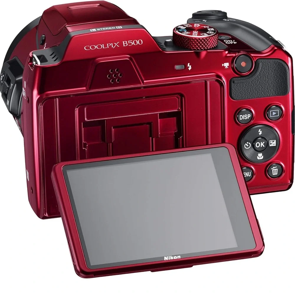Nikon COOLPIX Red and Black Digital Cameras with Sleek Design